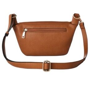 Poppy & Peonies Brown Sidekick Crossbody Bag
